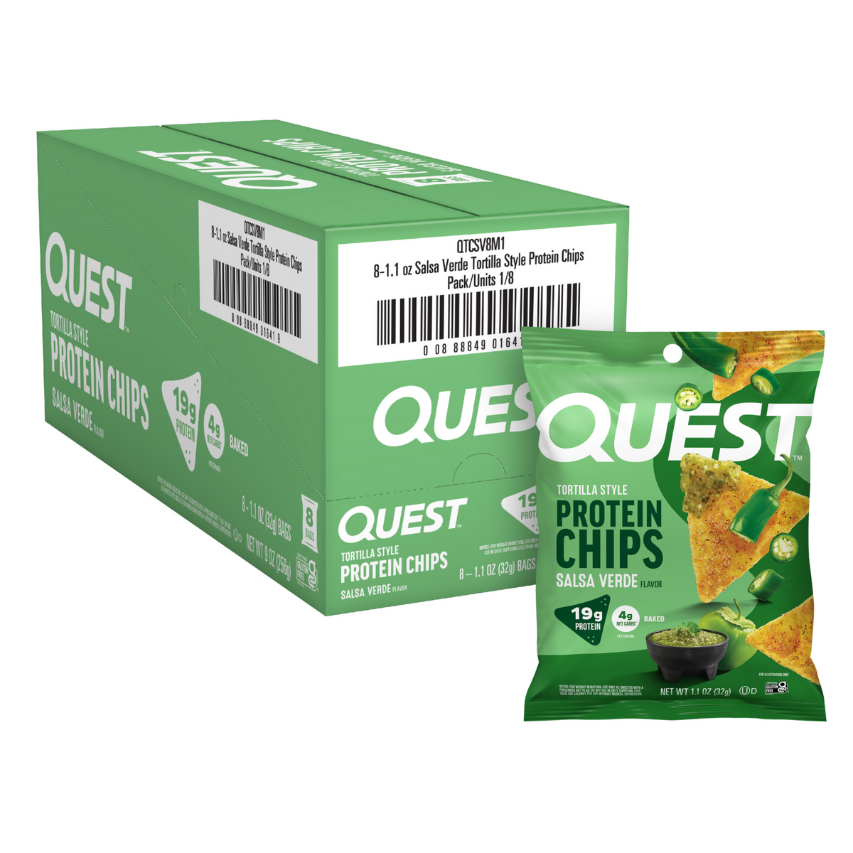 salsa-verde-tortilla-style-protein-chips-x9 110071_QN_USA_Pkg_ProteinChips_Tortilla_SV_8ctCarton_3D_Composite_Force_1.png